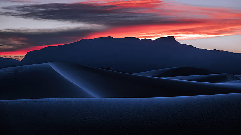 Desert Dune Landscape Nature Sand Sunset Nature, HD wallpaper