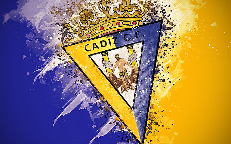 Arte de la pintura del cadiz cf, logo, creativo, equipo español de fútbol,  ​​segunda, Fondo de pantalla HD | Peakpx