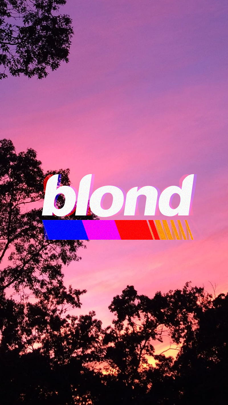 Blond, blonde, frank, frank ocean blond, logo, ocean, sunset, HD phone wallpaper