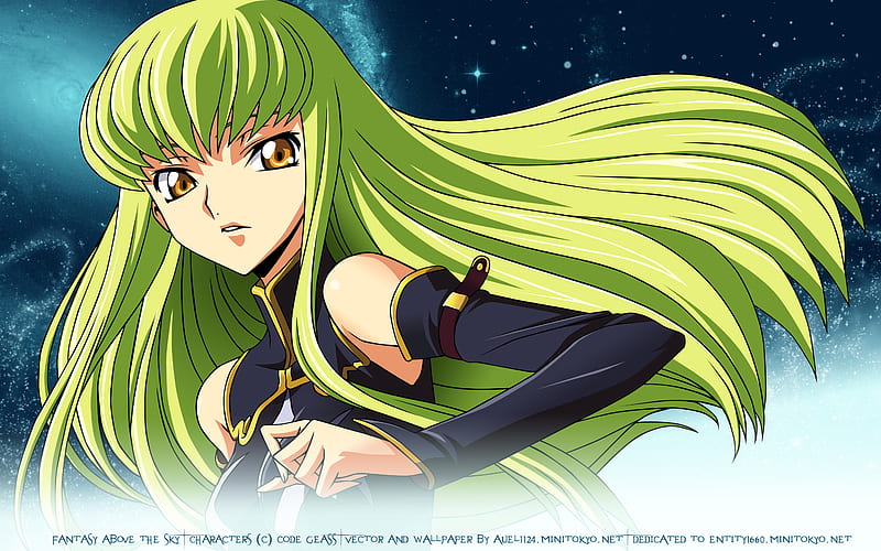 C.C, cute, code geass, cc, anime girl, sexy, green hair, HD wallpaper