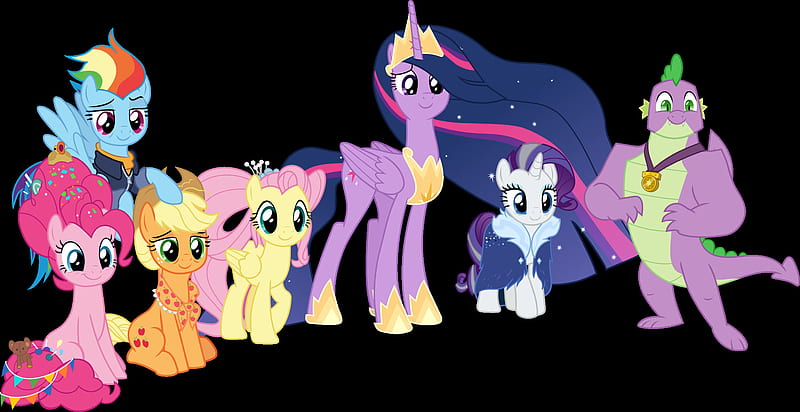 My Little Pony, My Little Pony: Friendship is Magic, Twilight Sparkle , Spike (My Little Pony) , Rarity (My Little Pony) , Pinkie Pie , Rainbow Dash , Fluttershy (My Little Pony) , Applejack (My Little Pony), HD wallpaper