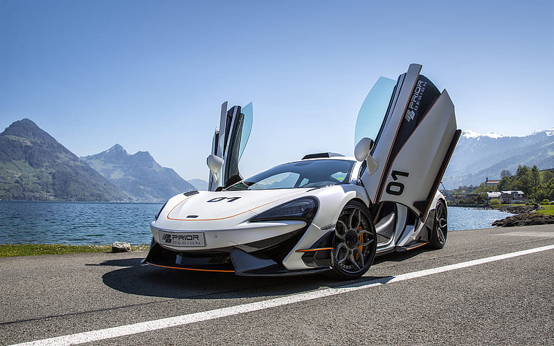 McLaren 570S, Prior-Design, PD1, front view, luxury supercar, tuning 570S, sports coupe, McLaren, HD wallpaper