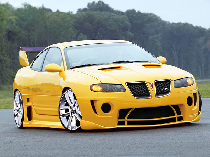 Ermac - Pontiac GTO, carros, sport, yellow, gto, ermac, pontiac, HD wallpaper