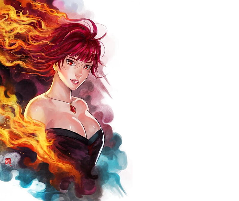 Fire Hair  Anime by souy700 on DeviantArt