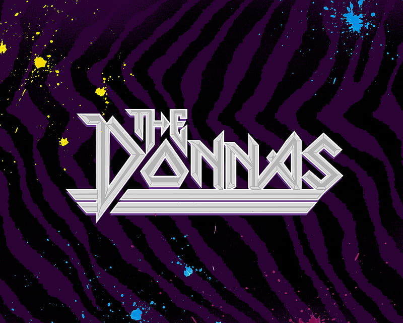 The Donnas Bitchin wall, the donnas, rock, purple, zebra, HD wallpaper