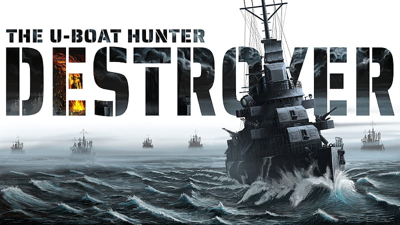 Destroyer The U-Boat Hunter Gaming Poster, HD wallpaper