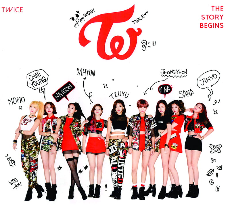The story begins, begins, jyp, once, story, the, twice, HD wallpaper