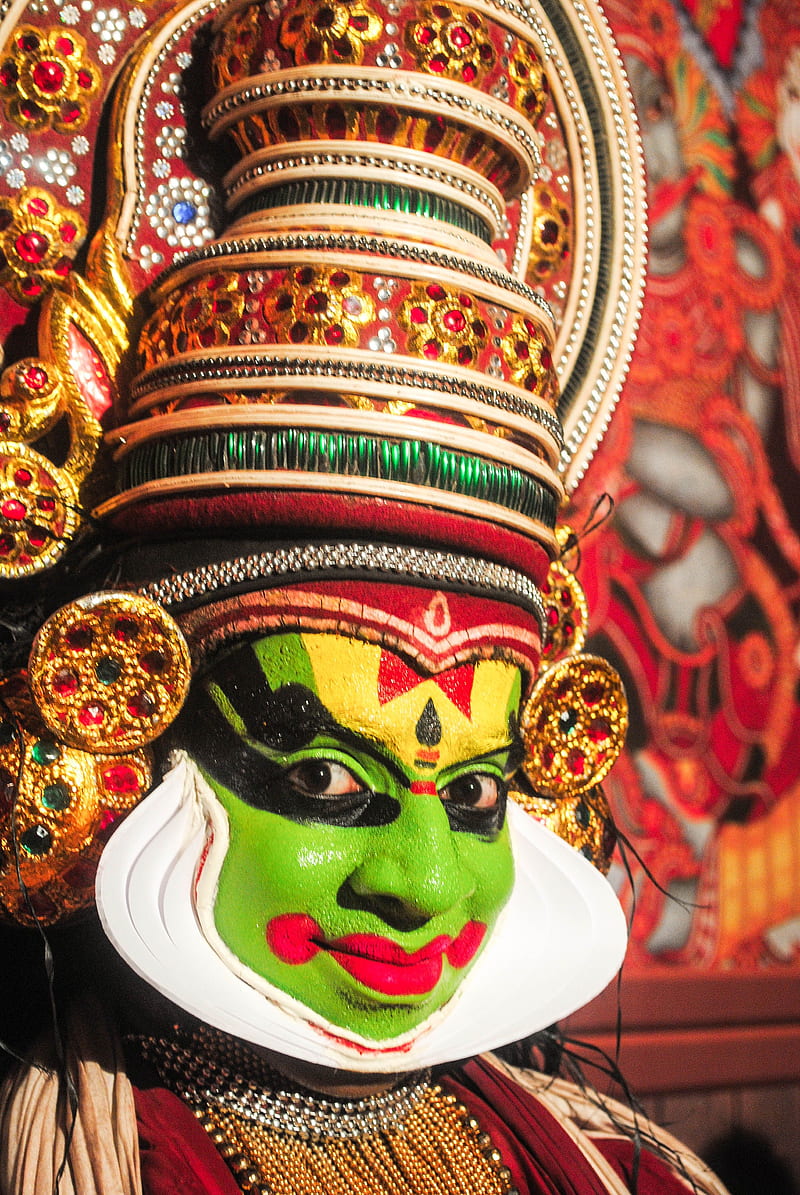 Kathakali, classical dance, kerala, HD phone wallpaper | Peakpx