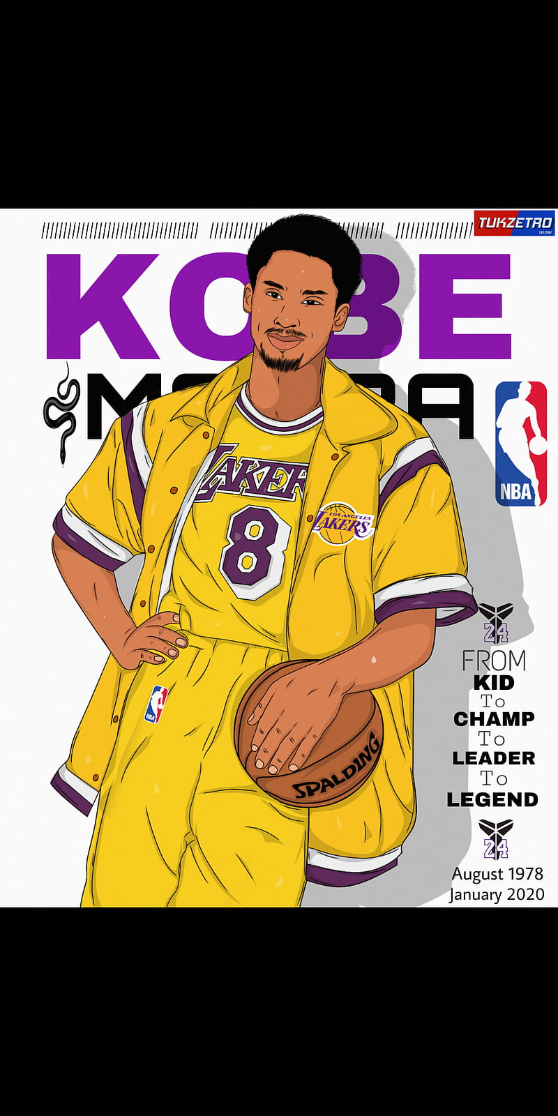 Kobe, basketball, kobe bryant, lakers, mamba, nba, tukzetro, tukzetroarts, HD phone wallpaper