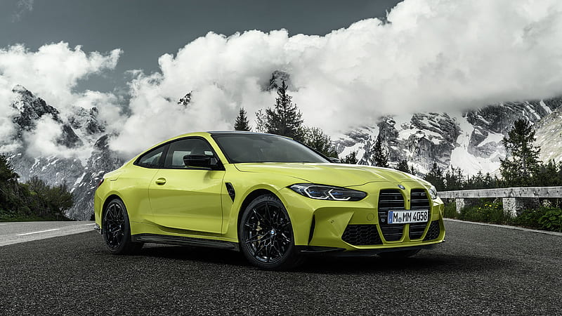 BMW, BMW M4, Car, Luxury Car, Yellow Car, HD wallpaper