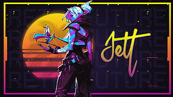 Jett Sage and Neon try new outfits  Valorant 4K wallpaper download