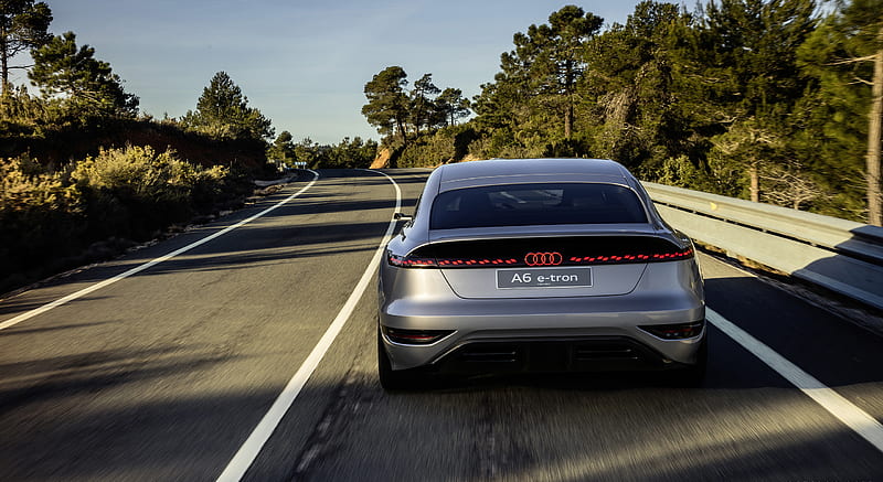 2021 Audi A6 e-tron Concept (Color: Helio Silver) - Rear , car, HD wallpaper