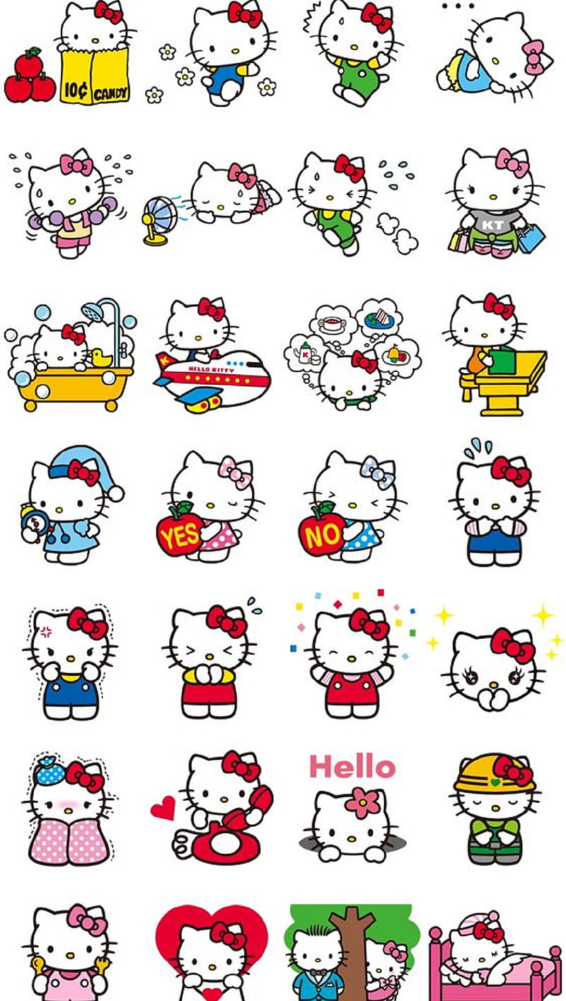 Hello Kitty, cartoon, HD mobile wallpaper | Peakpx