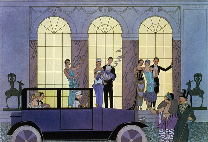Farewell, goodbye, windows, people, car, 1920s, art deco, HD wallpaper |  Peakpx