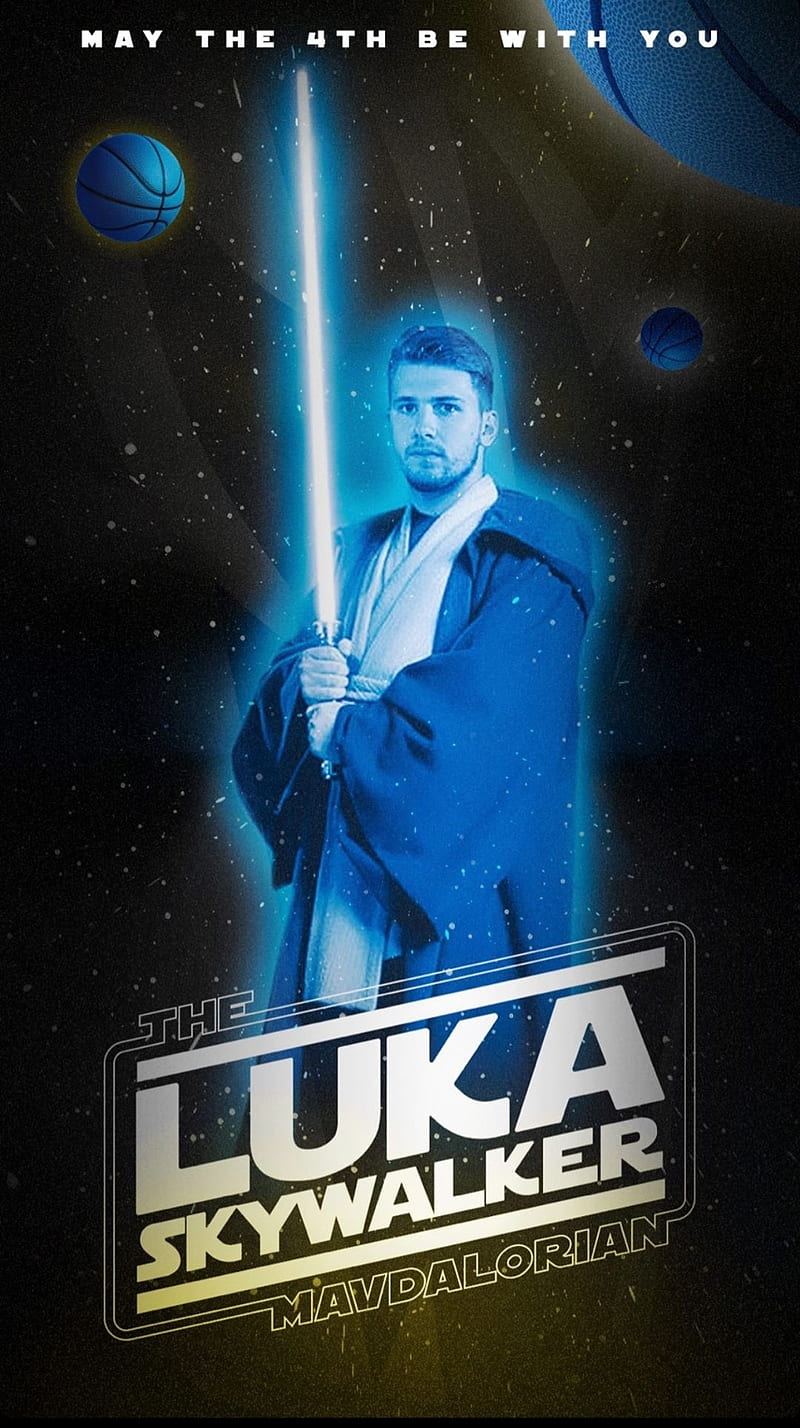 Luka Doncic, basketball, dallas, doncic, luka, luka magic, mavericks, nba, skywalker, star wars, HD phone wallpaper
