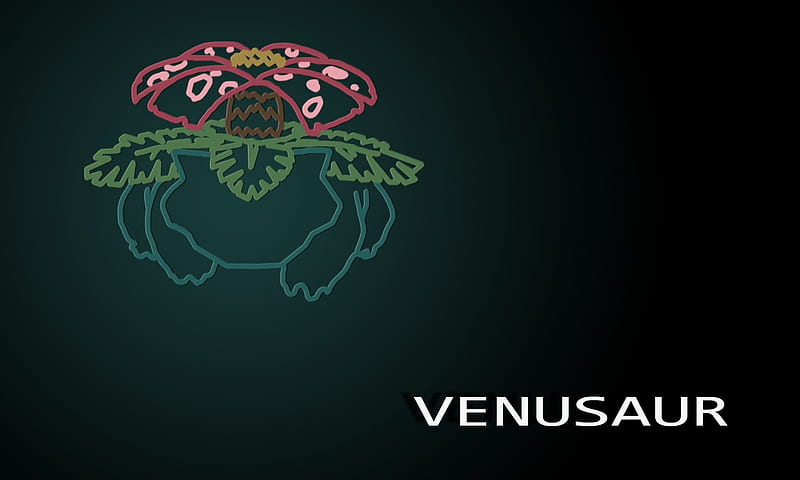 Venusaur the Seed Pokemon, awesome, pokemon, poison, grass, HD wallpaper