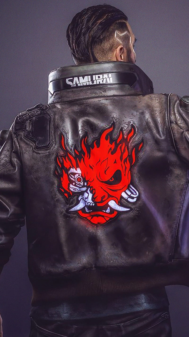 Cyberpunk samurai, cyberpunk 2077, huawei, iphone, jacket, logo, oppo ...