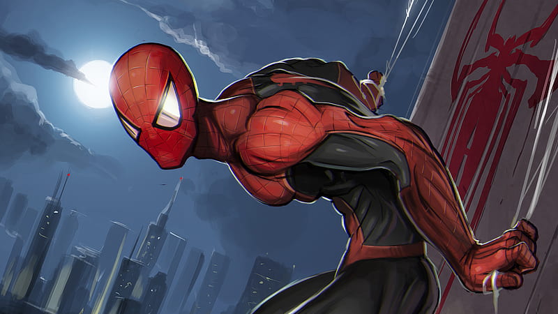 Spiderman Superhero Art, spiderman, superheroes, artwork, artist, digital-art, HD wallpaper
