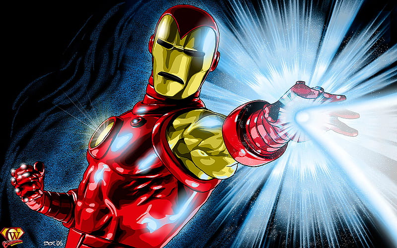 Iron Man, hero, man, iron, comic, HD wallpaper
