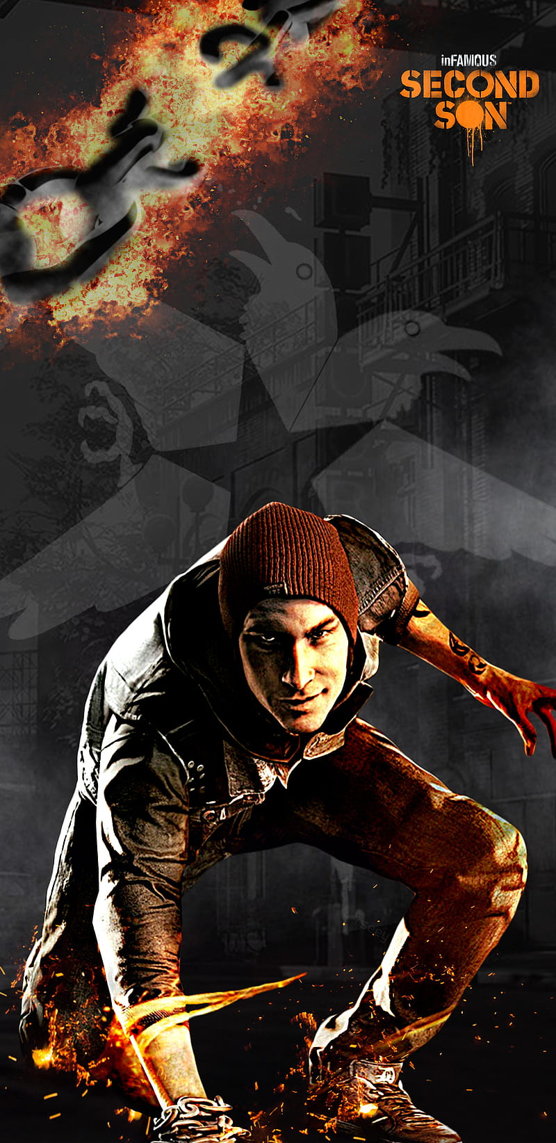InFAMOUS second son, fire, game, infameos, oyun, HD phone wallpaper | Peakpx