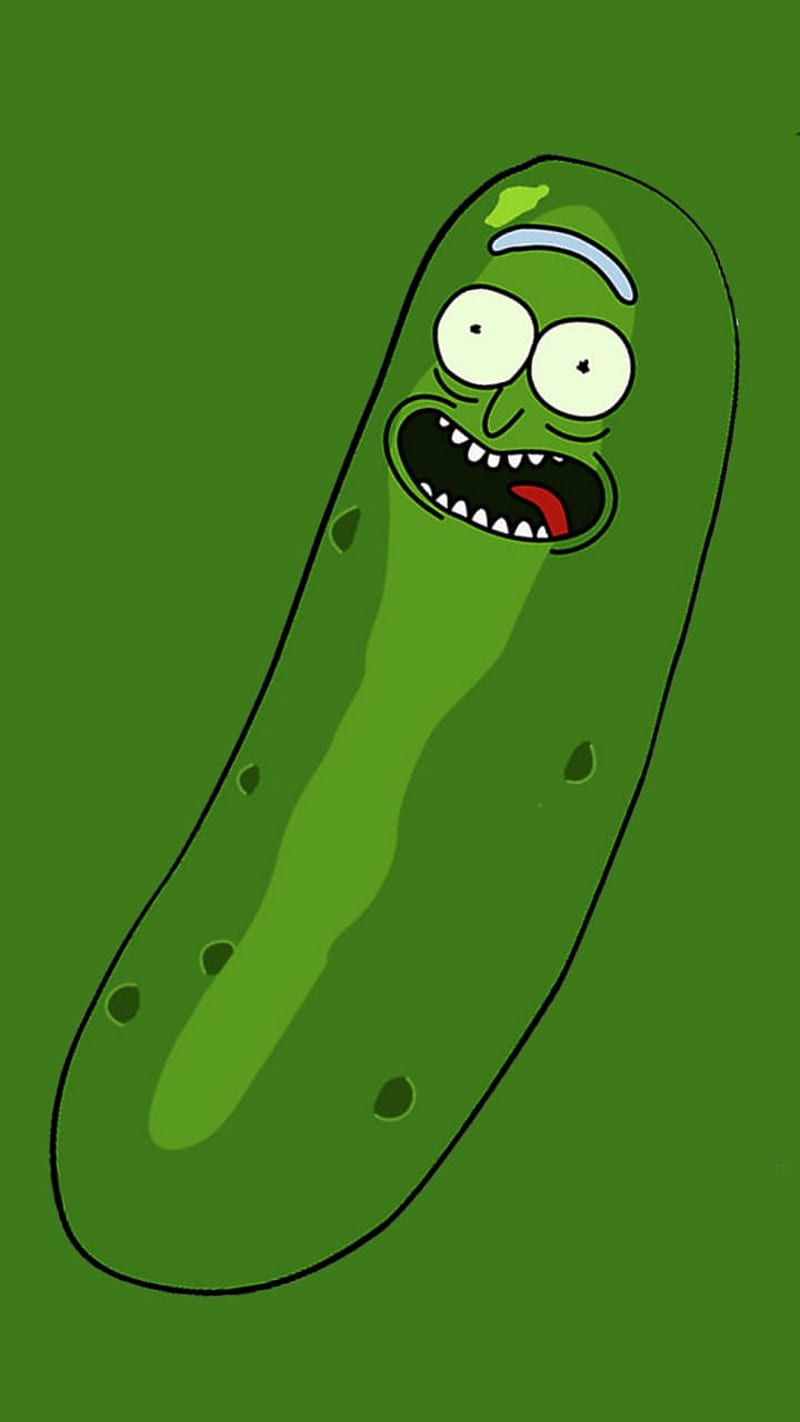 Pickle Rick, green, pickle ricky, rick and morty, rick sanchez, HD phone wallpaper