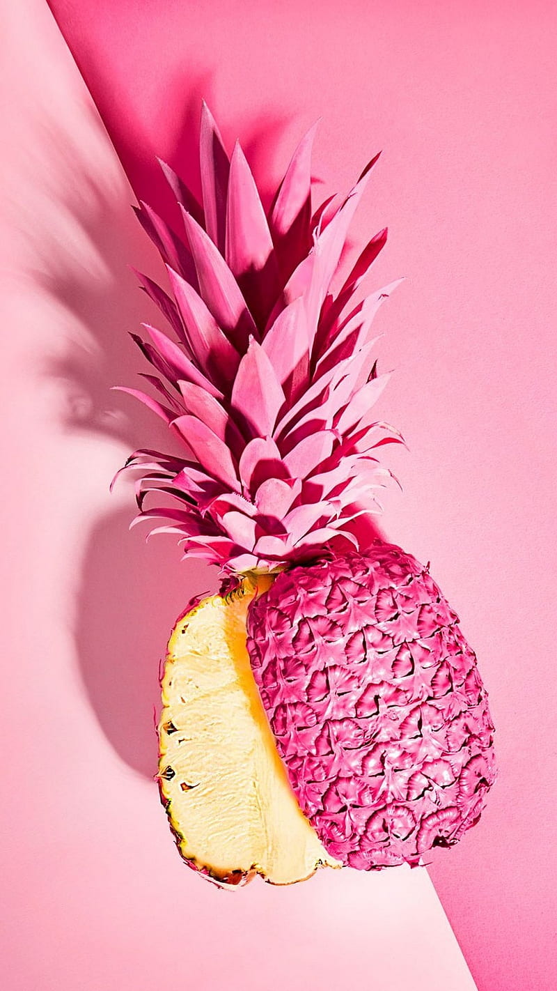 Pink pineapple, HD phone wallpaper