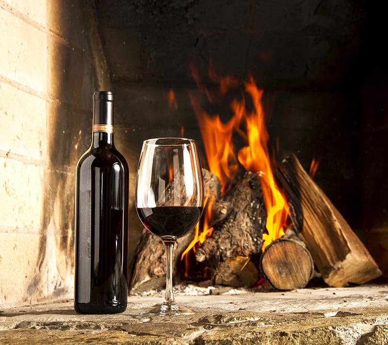 2K free download | Fire Wine, alcohol, drink, flame, wood, HD wallpaper ...