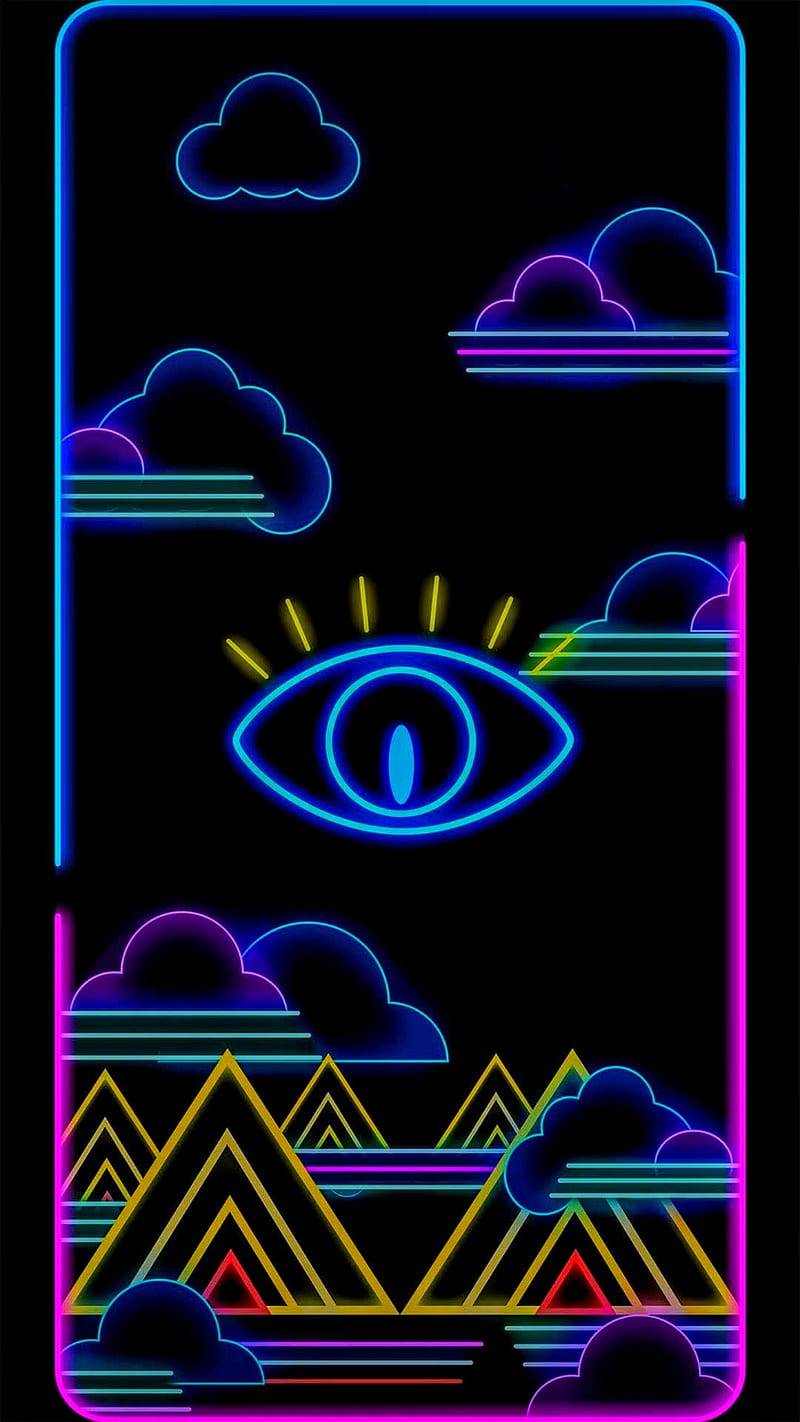 Eye Of Neon, genial, good, HD phone wallpaper