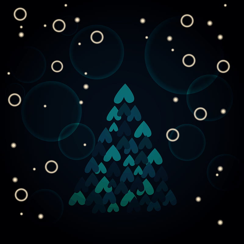 Christmas Tree Heart, December, Happy, Winter, family, nature, snow, snowflake, spirit, winter nature, HD phone wallpaper