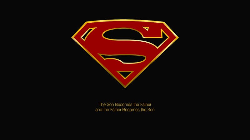 Superman Quote, black background, text, quotes, symbol, logo, dc comics, superman, HD wallpaper