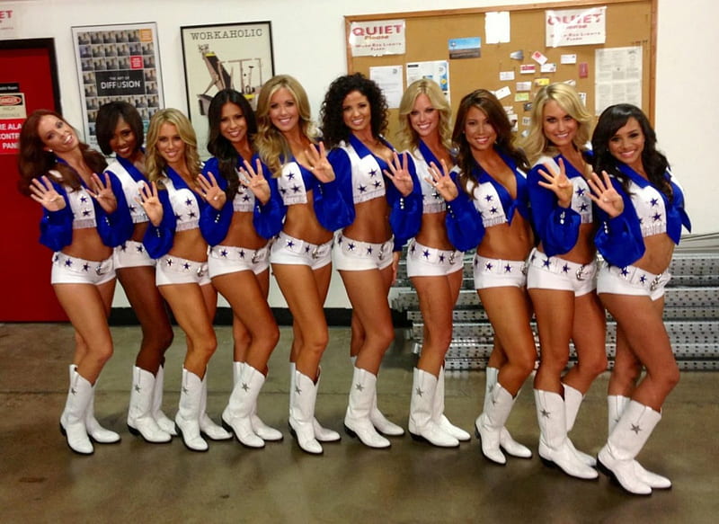 Dallas Cowboys cheerleaders, girl, 2014, 13, cheerleaders, 10, HD wallpaper