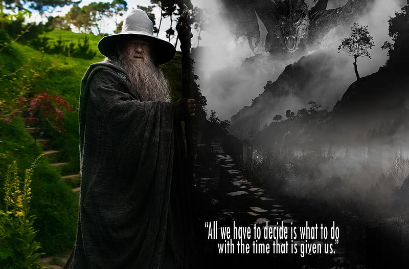 Lord of The Rings Ultra, Movies, Other Movies, Quote, gandalf, lotr, nature, dragon, HD wallpaper