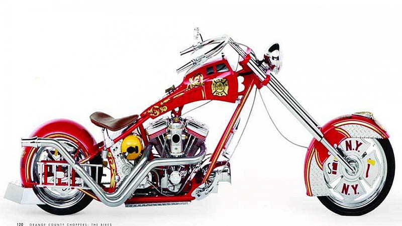 Firemans Bike, occ, red, bike, firemans, HD wallpaper