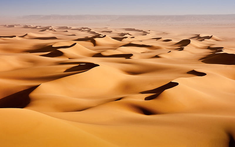 desert sand dunes-Amazing desert scenery, HD wallpaper