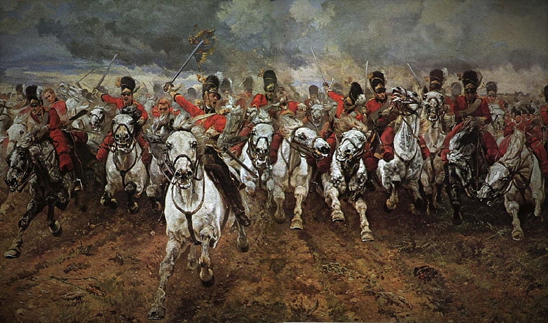 The Charge of the Light Brigade (1854), Crimean War, The Charge of the Light Brigade, Artwork, History, British Army, Art, HD wallpaper