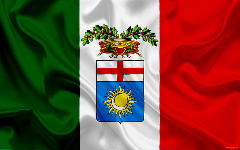 coat of arms, province of Milan, flag of Italy, Milan, italian flag, HD wallpaper