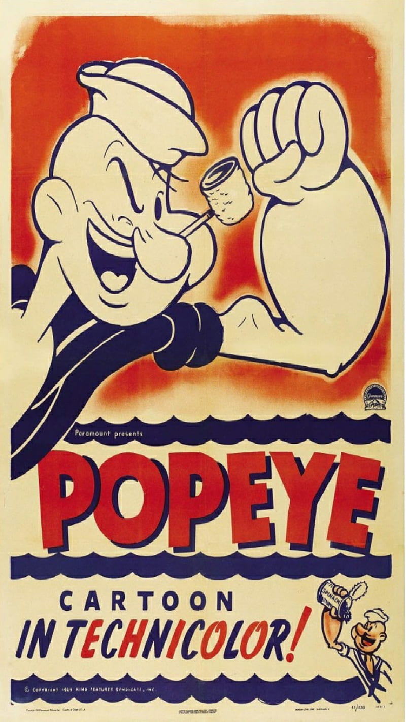 Popeye Sailor Telón De Fondo Póster Tema De Dibujos A... 