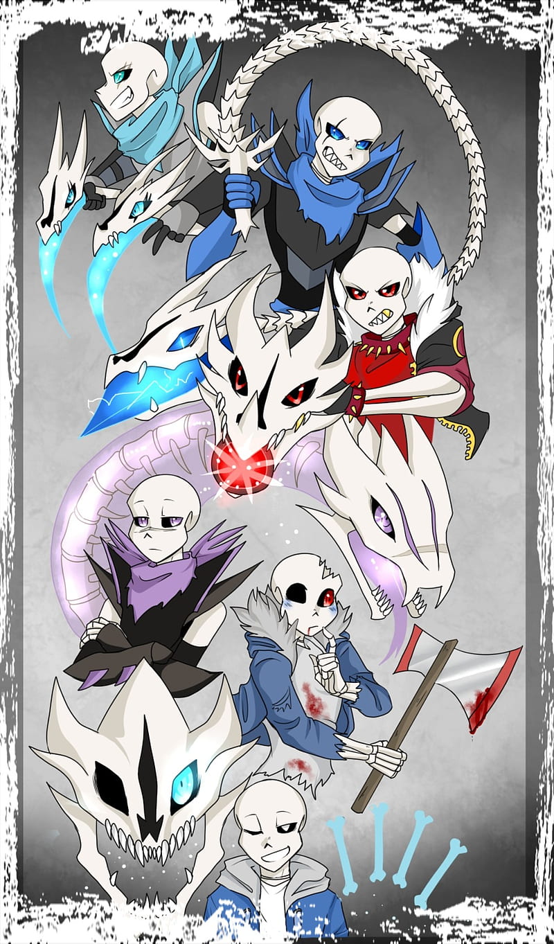 Cross Sans, au, undertale, x-tale, HD phone wallpaper