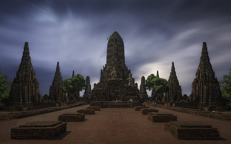 Wat Phra Ram, Ayutthaya, Buddhist temple, Thailand, attractions, ancient architecture, Phra Nakhon Si Ayutthaya, HD wallpaper