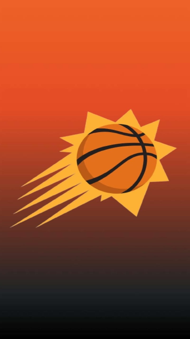 Phoenix Suns, basketball, logo, nba, orange, HD phone wallpaper