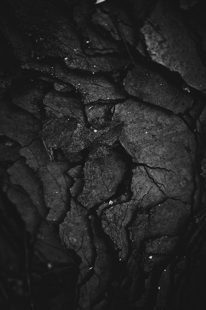 grayscale graphy of rock formation, HD phone wallpaper
