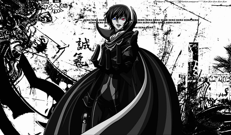 Come With Me !!, code geass, rebellion, invitation, black, mecha, zero, anime, geass, white, lelouch, HD wallpaper