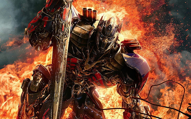 Optimus Prime, Transformers 5, The Last Knight, 2017, HD wallpaper