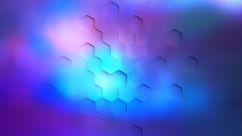Hexa Polygon Soothing Lights , abstract, artist, artwork, digital-art, polygon, hexagon, HD wallpaper
