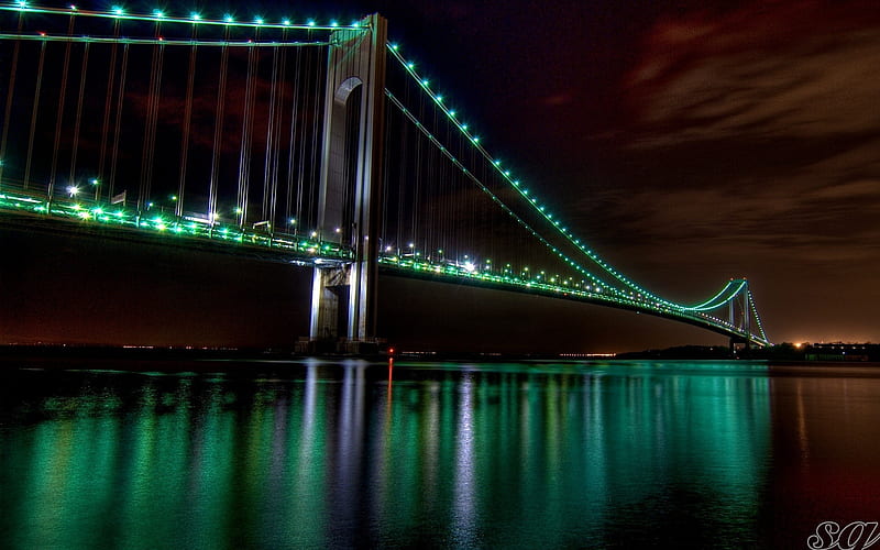 The Golden Gate Bridge Night View-Traveled the world graphy, HD wallpaper