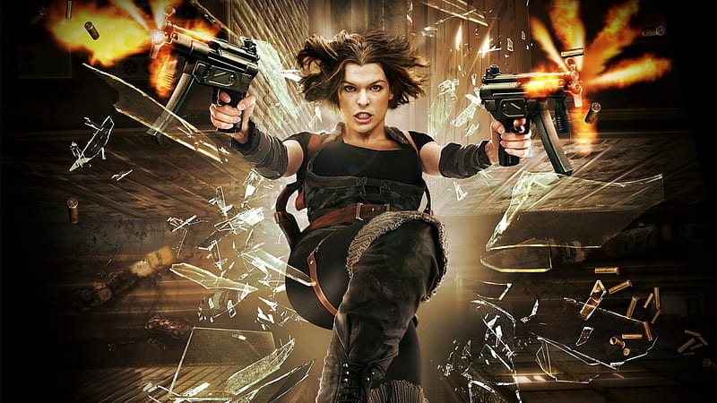 resident evil afterlife, evil, afterlife, gun, resident, HD wallpaper