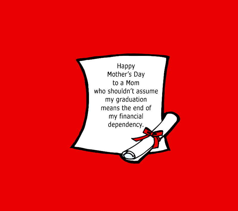 Mothers Day, funny, happy, laugh, love graduation, mom, mother, HD wallpaper