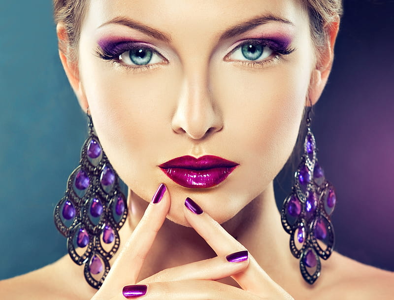 ღ, Girl, Earrings, Face, Hand, HD wallpaper | Peakpx