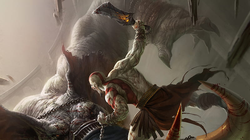 Kratos God Of War Ascension , god-of-war, ps-games, games, artist, artwork, digital-art, HD wallpaper