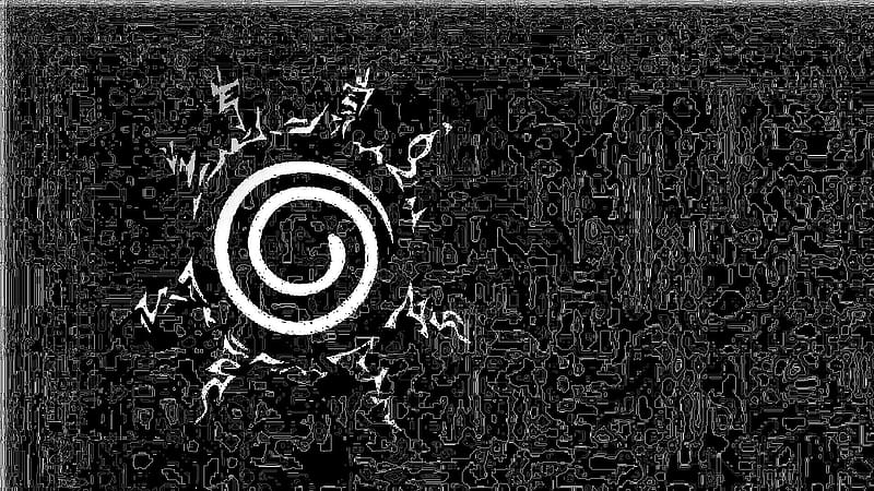 Anime, Naruto, Black & White, Eight Trigrams Sealing Style, HD wallpaper